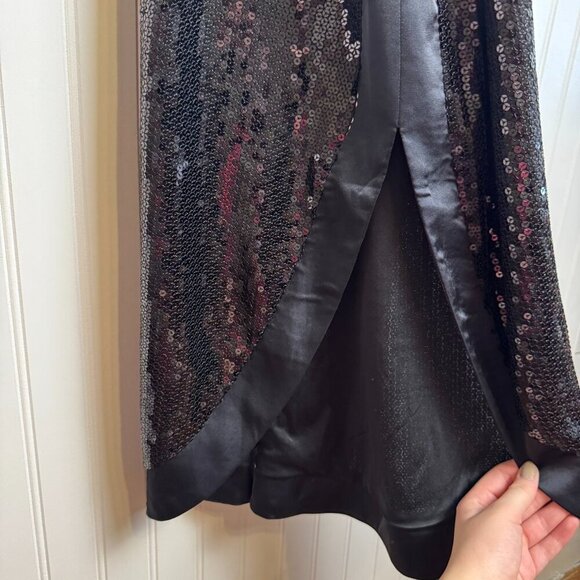 Prabal Gurung x JCP NWT black sequin dress back tie size 3X L8 - Picture 5 of 10